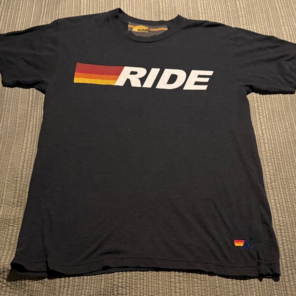Aviator Nation could be charcoal or even a dark blue dependin 'RIDE' Graphic Tee